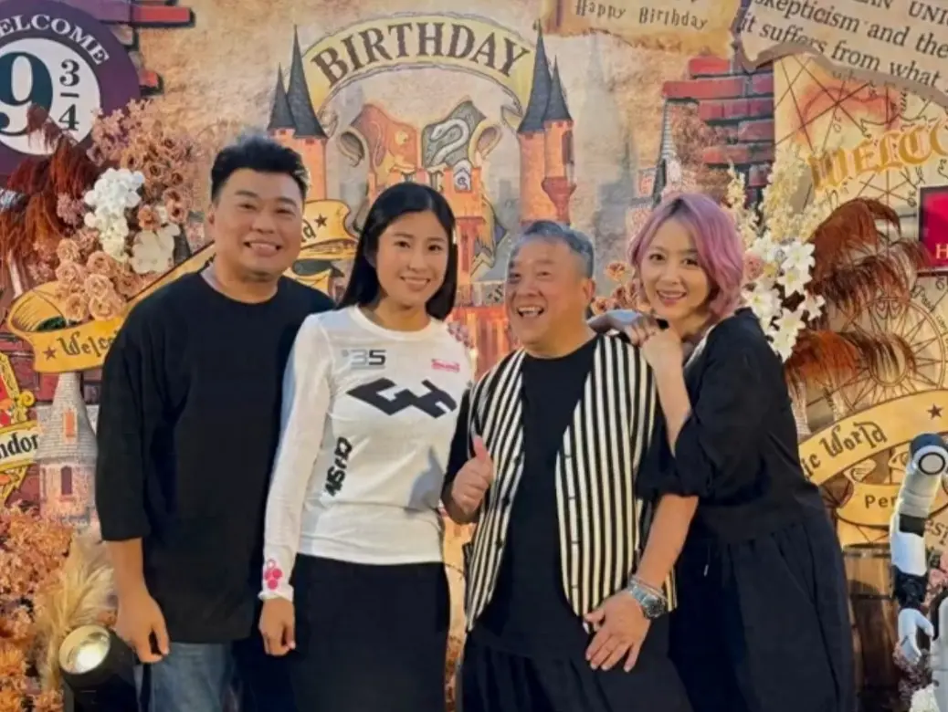 73 岁曾志伟庆生，姚乐怡、周家蔚同框送祝福