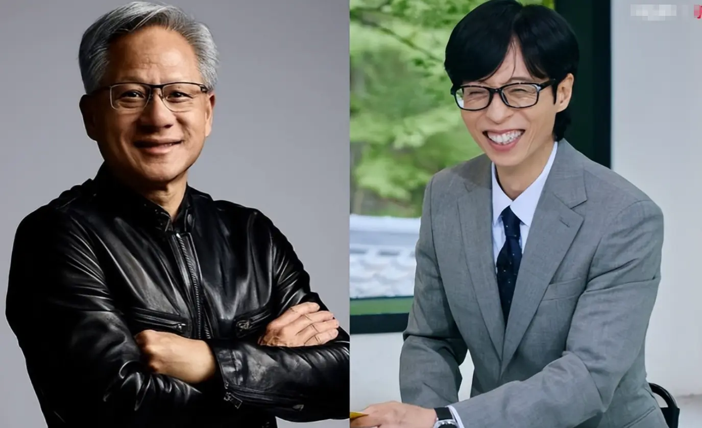 黄仁勋访韩录刘在石脱口秀，烤肉棒球行程满